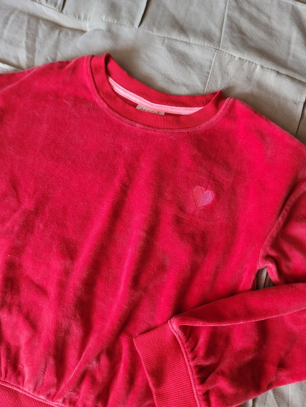 CAT & JACK Heart Sweater, Size S